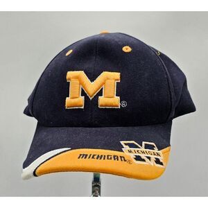 Vintage Michigan Wolverines Team Spirit Adjustable Baseball Cap Hat